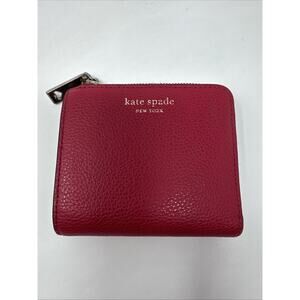 KATE SPADE Red Wallet Authentic Unisex 4557